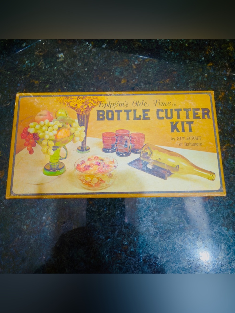 Vintage Ephrem's Original Olde Time Bottle Cutter Kit~Cut Bottles Jar Glass RARE